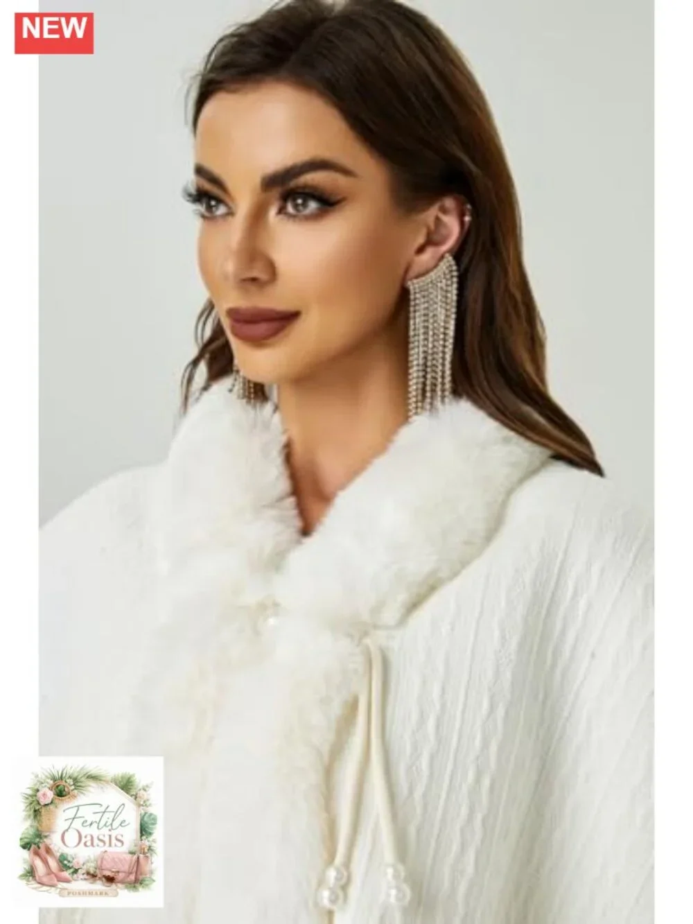 Faux Fur Wraps Shawls Stole Cape for Prom Wedding Party